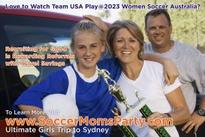 Szeretem követni az USA csapatát a 2023-as női futballon Ausztráliában. Vegyen részt a toborzásban, élvezze az utazási megtakarításokat @recruitingforgood #2023womensoccer www.SoccerMomsParty.com