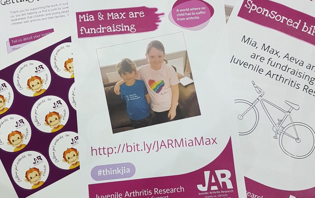 Mia and Max making a difference for children with arthritis