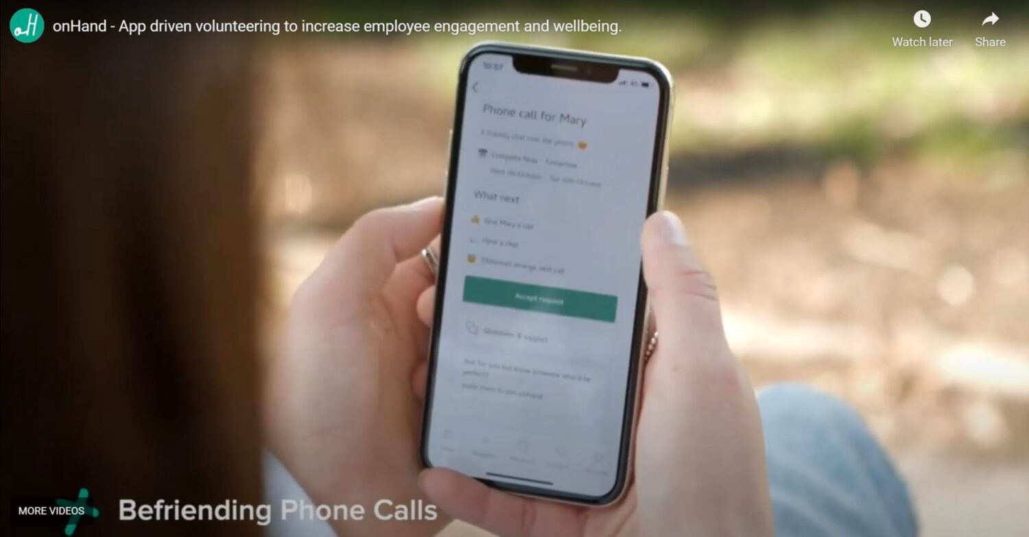 onhand volunteering app
