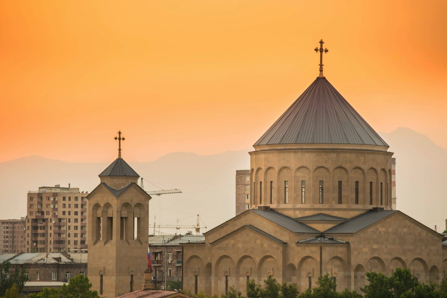 white and brown concrete church