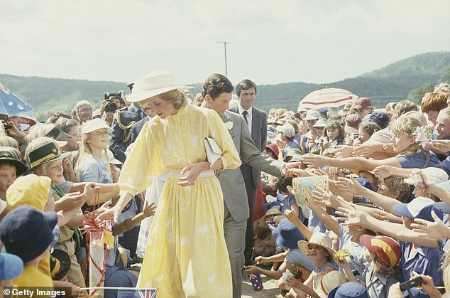 Die opmerkings weerspieël die manier waarop The Crown sy pa, prins Charles uitgebeeld het as besig om jaloers te raak op Diana se gewildheid tydens hul eie toer deur Australië in 1983