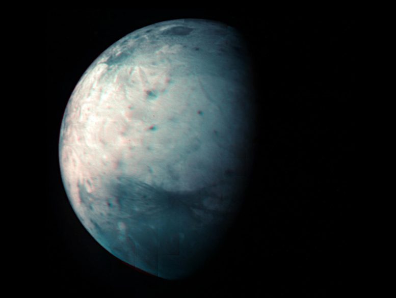 Jupiter se ysige maan Ganymede Infrarooi