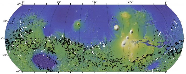 Глобальна карта долин річок Марс