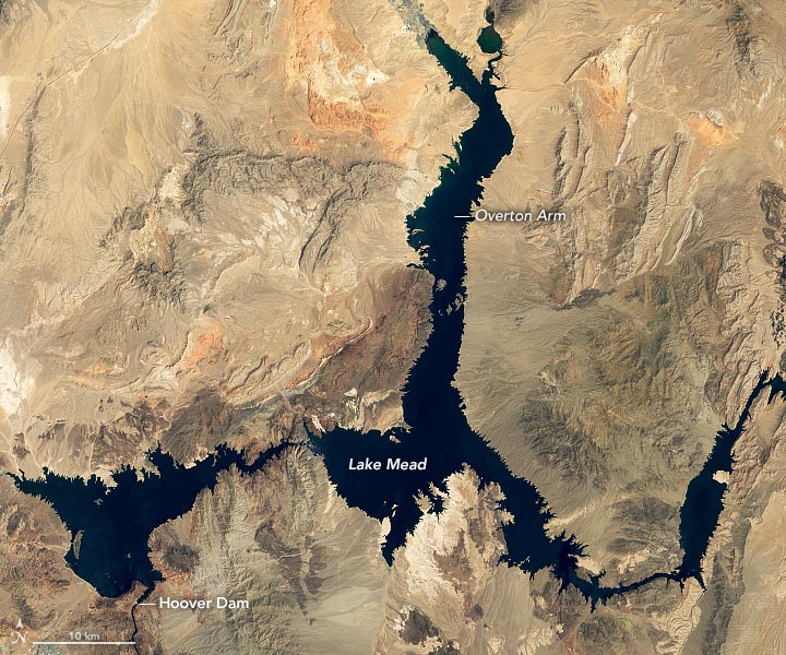 Lake Mead August 2000 Annotated