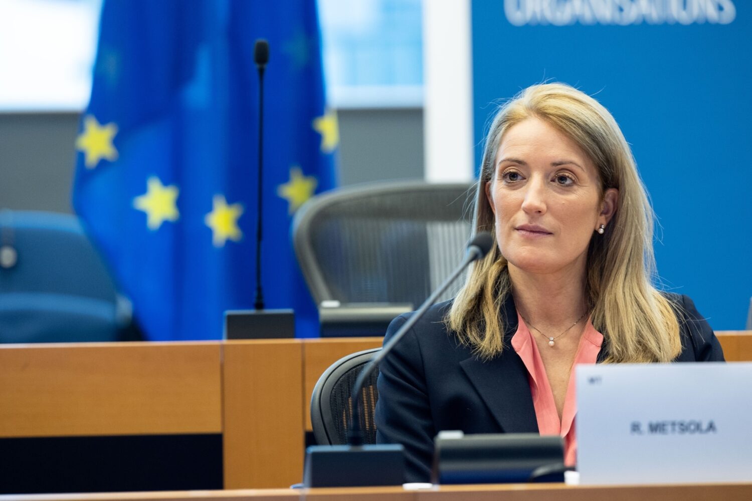 MEP Roberta Metsola at seminar in European Parliament