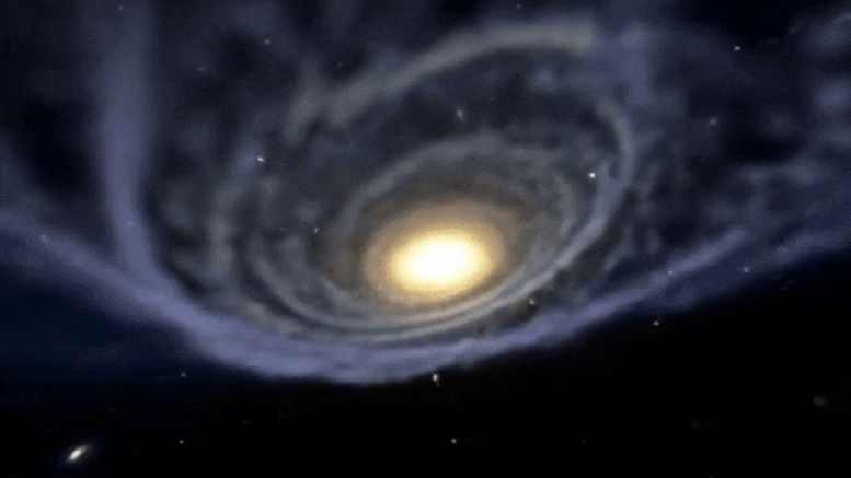 Clip de formation de galaxie en spirale