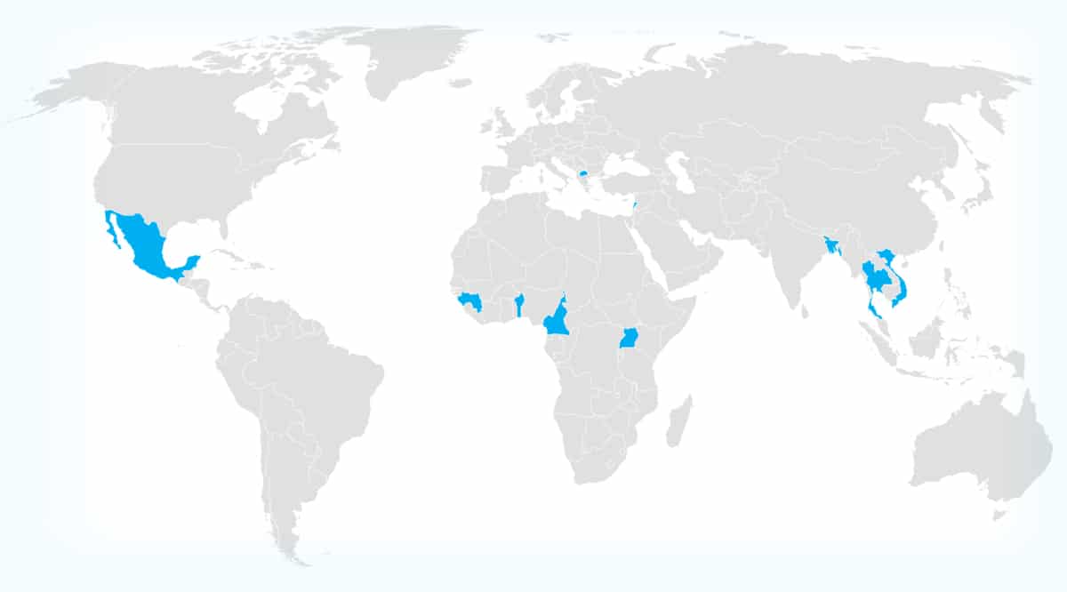mapa projektu 1200x666 jpg Svěřenský fond OSN pro oběti obchodování s lidmi oznamuje 10 vybraných projektů nevládních organizací