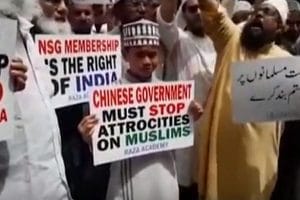 Des musulmans en Inde protestent contre les camps de concentration ouïghours en Chine