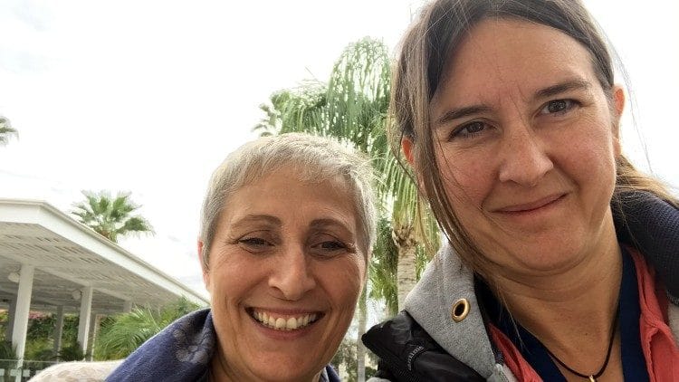 Salpy Eskidjian and Vatican Radio's Christine Seuss in Cyprus