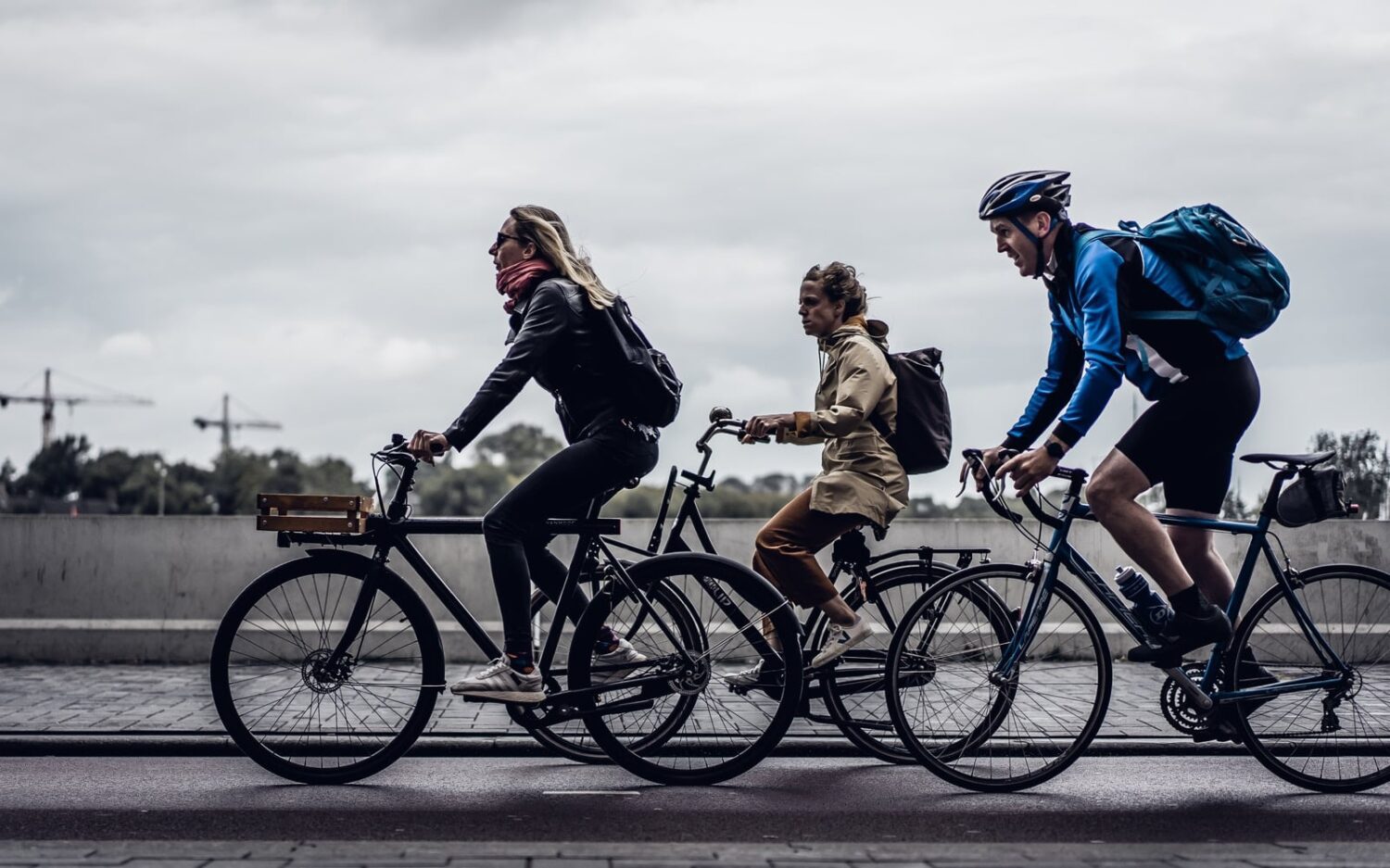 people riding bike 20 years of pan-European agenda for clean and safe transport