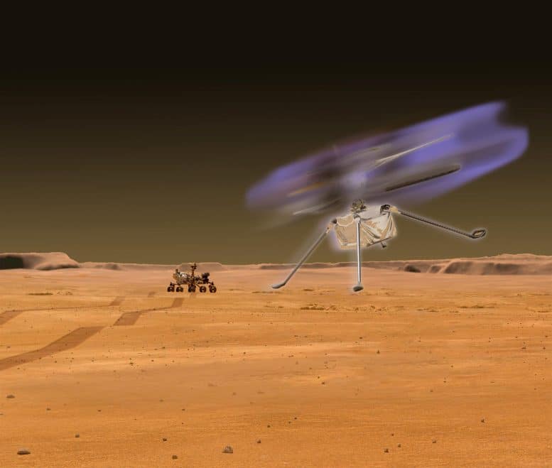 Bagliore del drone di Marte
