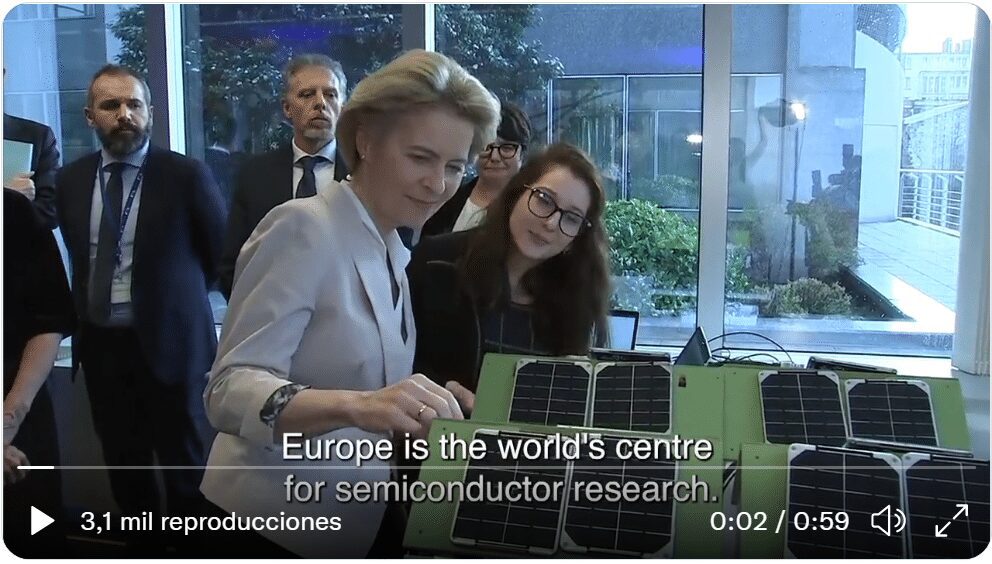 Von der Leyen at technological event