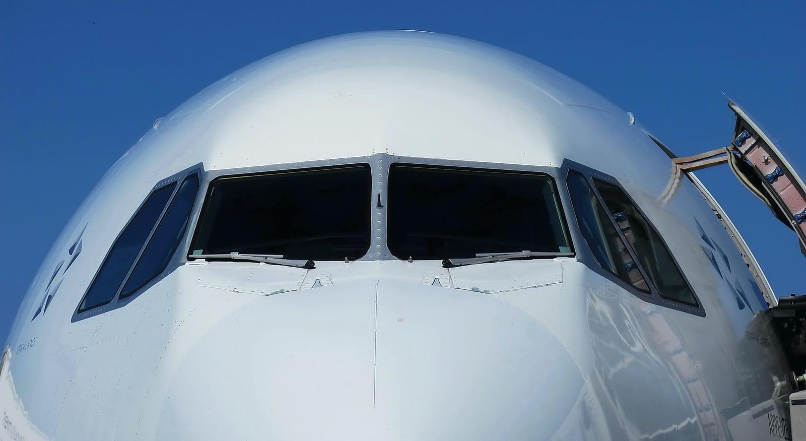 white airplane during daytime