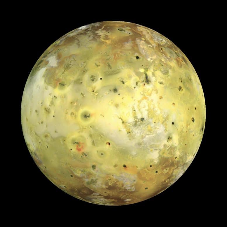 Jupiters maan Io Galileo ruimtevaartuig