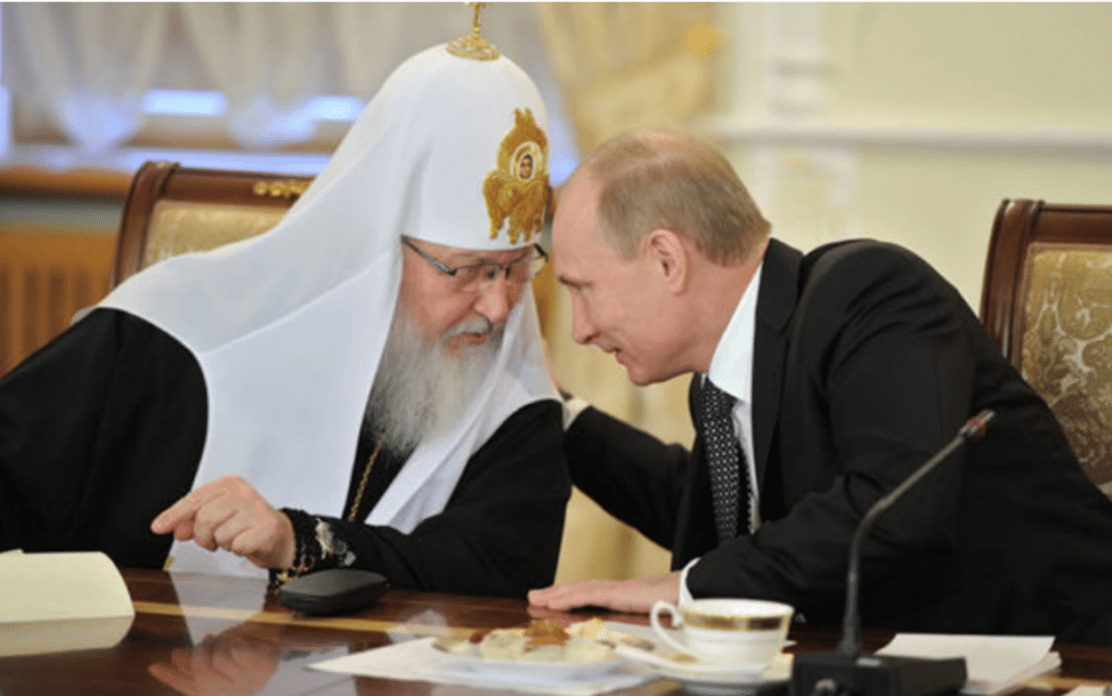 Kiril and Putin Brussels NGO issues complaint against Patriarch Kirill