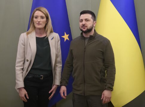 President Metsola in Ukraine on Europe Day