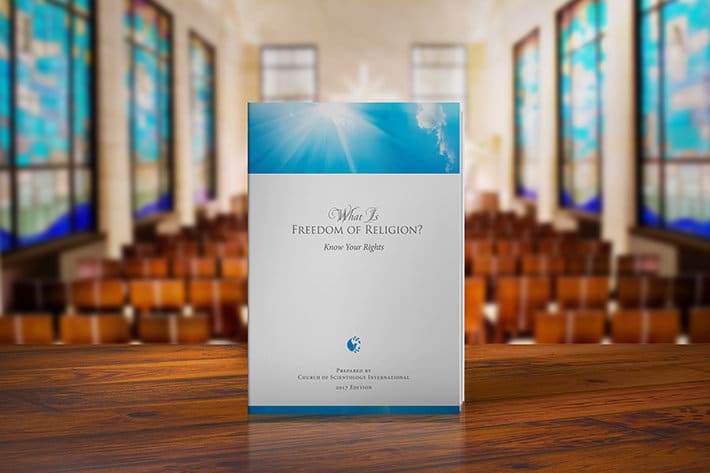 What is Freedom of Religion booklet - created by Church of Scientology