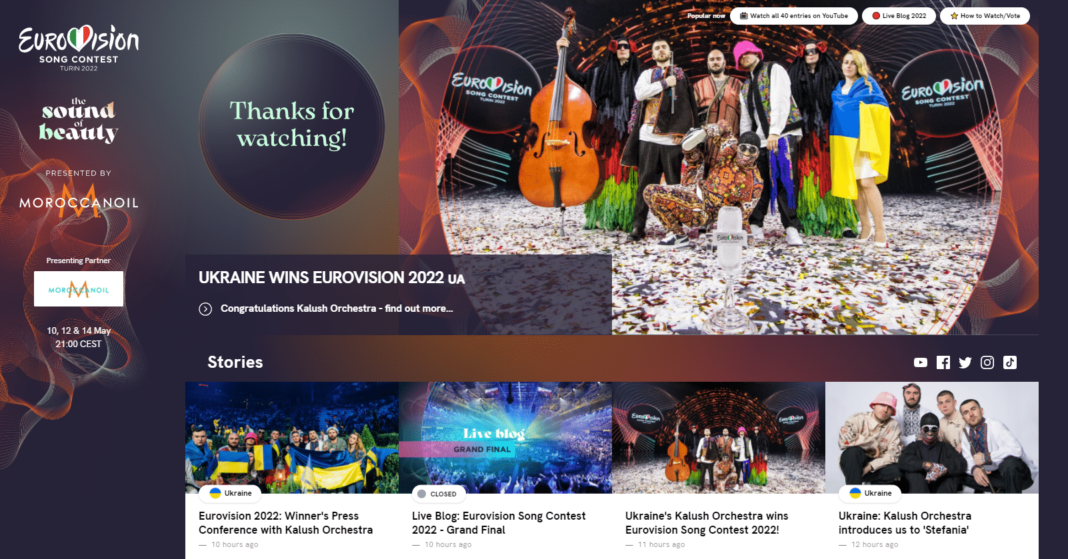 Ukraine winner of eurovision 2022
