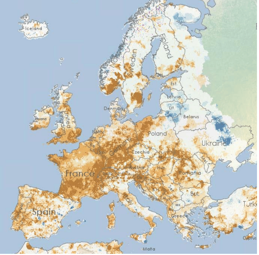 Capture décran 2022 08 23 à 20.34.00 Засуха в Европе в августе 2022 г.: острая нехватка осадков влияет на урожай и повышает риск возникновения пожаров