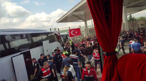 Members of the Ahmadi Religion of Peace and Light. Kapikule border crossing, the gateway between Turkey and Bulgaria on Wednesday, May 24, 2023. Pictures owned by Ahmadi Religion of Peace and Light. Used with permission.