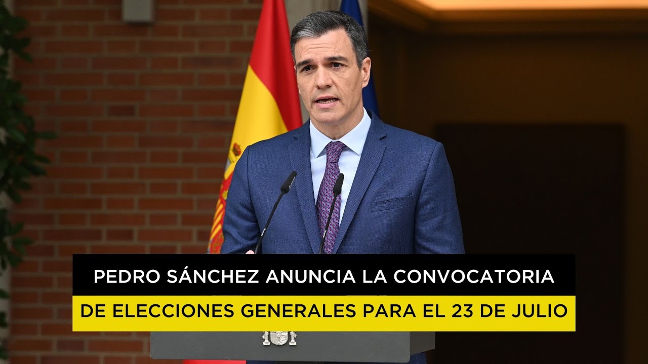 elections - Spain's President of the Government during the appearance in which he announced the call for general elections