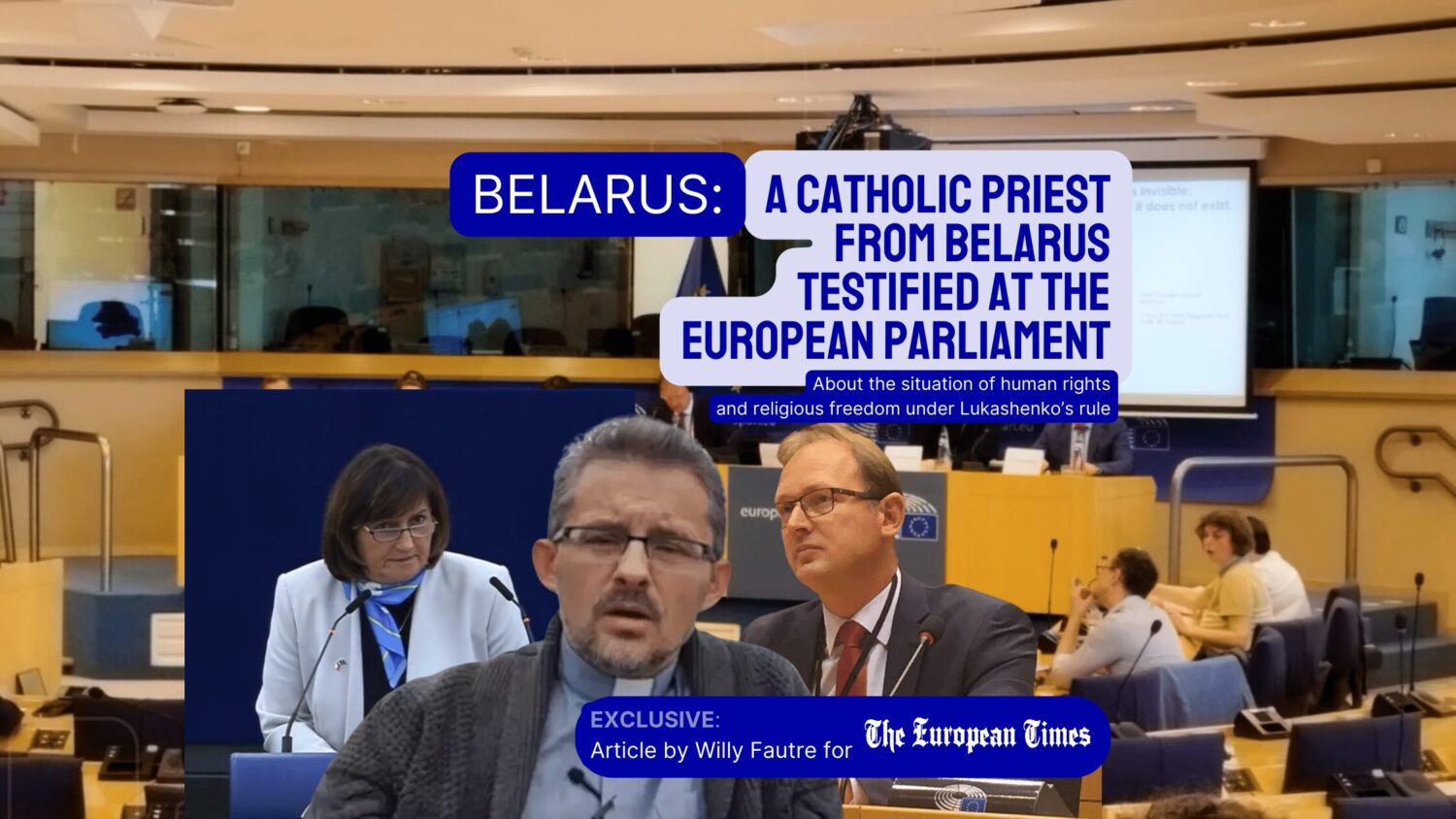 Belarus priest European Parliament article