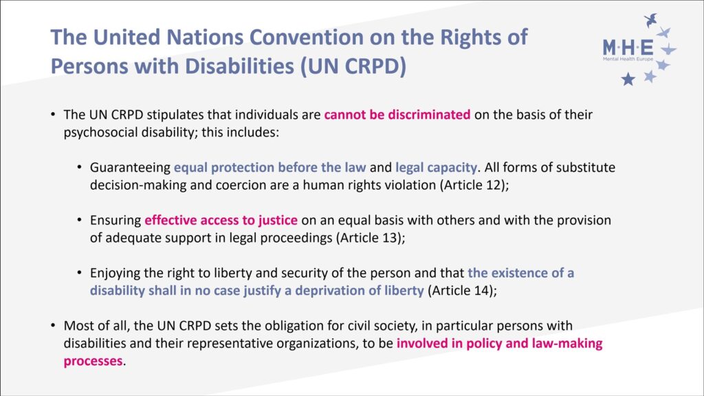 MHE スライド エキスパート: ECHR の記事は国際人権基準に準拠していません