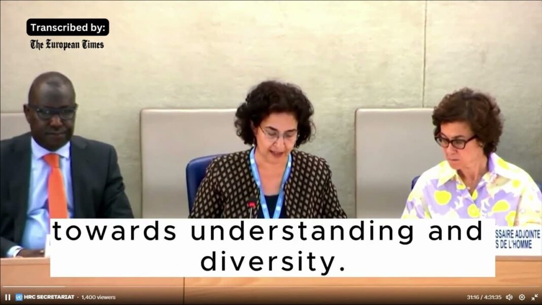 Nazila Ghanea speech on religious hatred. at UN