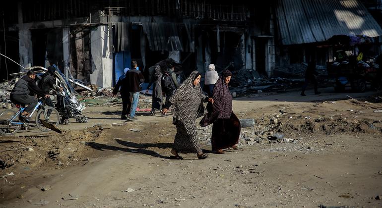 غزه: گڏيل قومن جي امدادي ٽيم متاثر ٿيل اتر ۾ پهچي ٿي، 'چوڪندڙ' بيماري ۽ بک جي تصديق ڪري ٿي