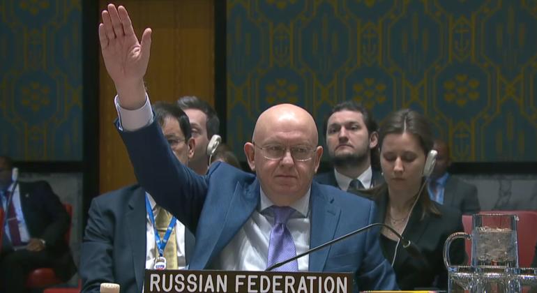 Russia and China veto US resolution stating imperative of ‘immediate and sustained ceasefire’ in Gaza