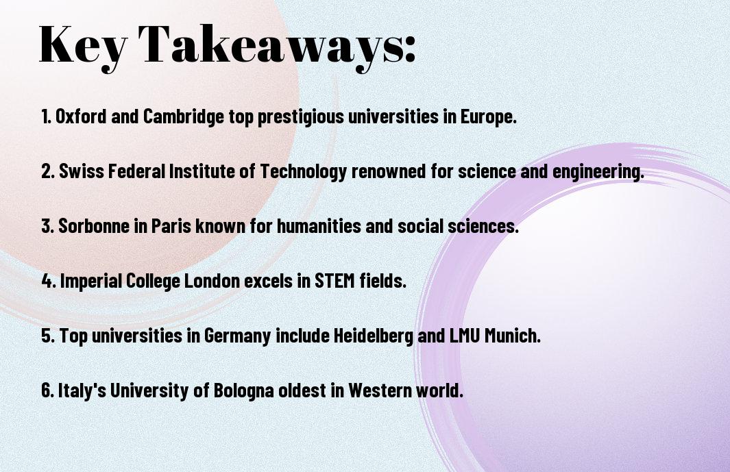 exploring the most prestigious universities in europe vqw Exploring The Most Prestigious Universities In Europe