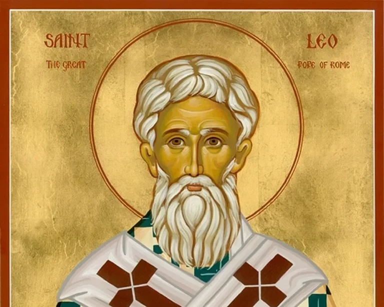 We honor the saint who stopped Attila at the gates of Rome